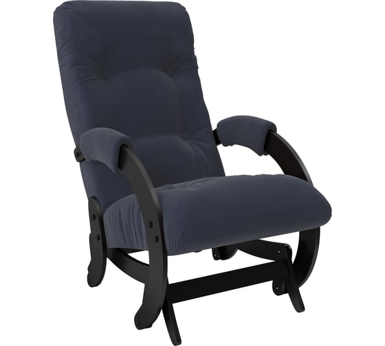 Кресло-глайдер Комфорт Модель 68 венге, ткань Verona Denim Blue 31651 1