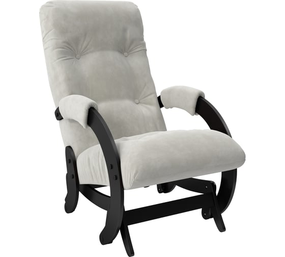 Кресло-глайдер Комфорт Модель 68 венге, ткань Verona Light Grey 33860