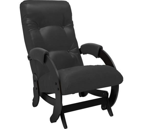 Кресло-глайдер Комфорт Модель 68 венге, кожзам Vegas Lite Black 32092 1
