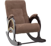 Кресло-качалка Комфорт Модель 44, венге, ткань Verona Brown 63911