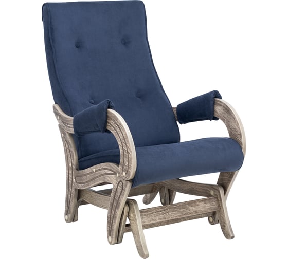 Комфорт Кресло-глайдер Модель 708, дуб шампань патина, ткань Verona Denim Blue 42831 1