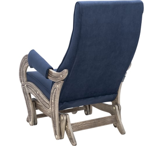 Комфорт Кресло-глайдер Модель 708, дуб шампань патина, ткань Verona Denim Blue 42831