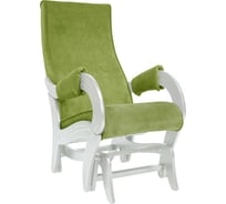 Кресло-глайдер Комфорт Модель 708, дуб шампань, ткань Verona Apple Green 42213