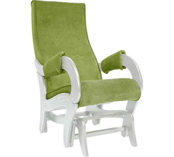Кресло-глайдер Комфорт Модель 708, дуб шампань, ткань Verona Apple Green 42213 1