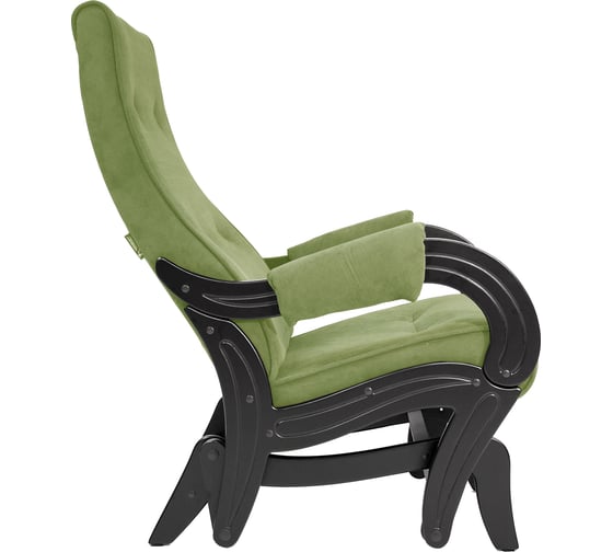 Кресло-глайдер Комфорт Модель 708, венге, ткань Verona Apple Green 41926