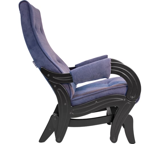 Кресло-глайдер Комфорт Модель 708, венге, ткань Verona Denim Blue 41940