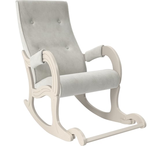 Кресло-качалка Комфорт Модель 707, Дуб шампань, ткань Verona Light Grey 75105 1