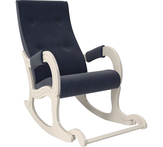 Кресло-качалка Комфорт Модель 707, Дуб шампань, ткань Verona Denim Blue 75068