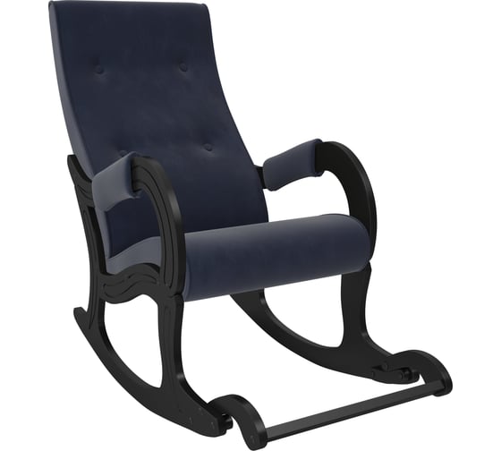 Кресло-качалка Комфорт Модель 707, Венге, ткань Verona Denim Blue 75051 1