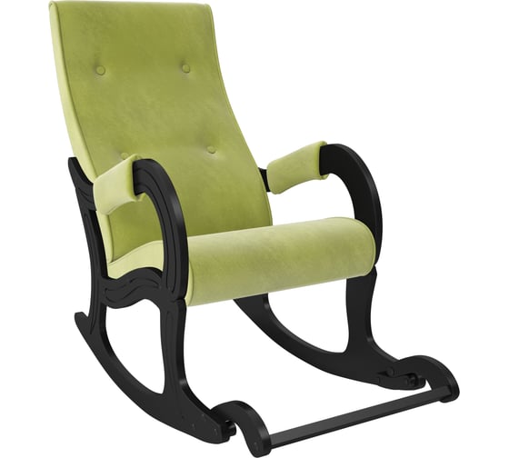 Кресло-качалка Комфорт Модель 707, Венге, ткань Verona Apple Green 61597