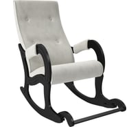 Кресло-качалка Комфорт Модель 707, Венге, ткань Verona Light Grey 75099