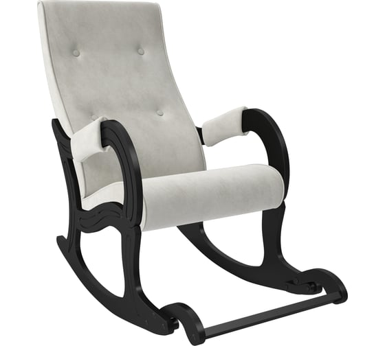 Кресло-качалка Комфорт Модель 707, Венге, ткань Verona Light Grey 75099
