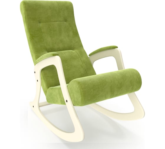 Кресло-качалка Комфорт Модель 2, дуб шампань, ткань Verona Apple Green 90351