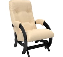 Кресло-глайдер Комфорт Модель 68М, венге, кожзам Polaris Beige 29306