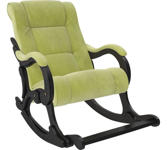 Кресло-качалка Комфорт Модель 77, венге, ткань Verona Apple Green 68466 1