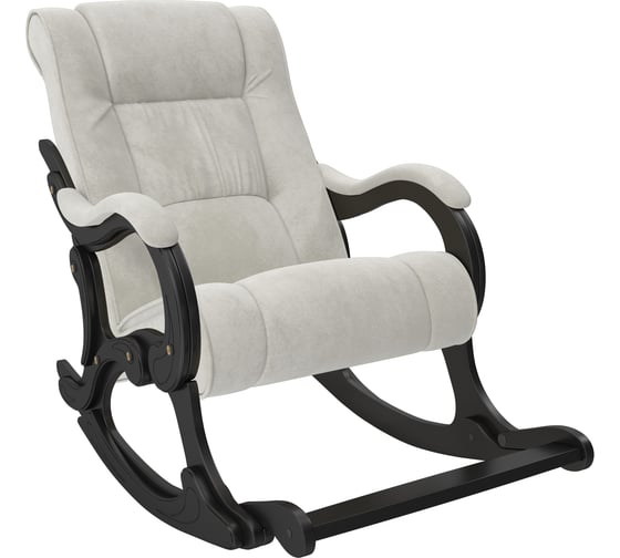Кресло-качалка Комфорт Модель 77, венге, ткань Verona Light Grey 68534