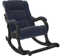 Кресло-качалка Комфорт Модель 77, венге, ткань Verona Denim Blue 78137