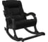 Кресло-качалка Комфорт Модель 77, венге, кожзам Vegas Lite Black 68428 1