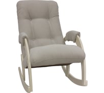 Кресло-качалка Комфорт Модель 67, дуб шампань, ткань Verona Light Grey 31194