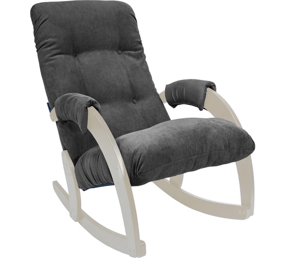 Кресло-качалка Комфорт Модель 67, дуб шампань, ткань Verona Antrazite Grey 31262 1