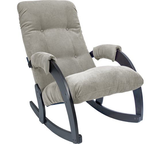 Кресло-качалка Комфорт Модель 67, венге, ткань Verona Light Grey 33792