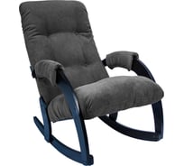 Кресло-качалка Комфорт Модель 67, венге, ткань Verona Antrazite Grey 31255
