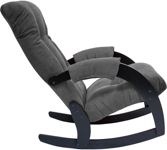 Кресло-качалка Комфорт Модель 67, венге, ткань Verona Antrazite Grey 31255