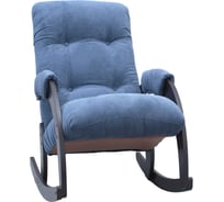 Кресло-качалка Комфорт Модель 67, венге, ткань Verona Denim Blue 31330