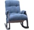 Кресло-качалка Комфорт Модель 67, венге, ткань Verona Denim Blue 31330 1