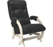 Кресло-глайдер Комфорт Модель 68, дуб шампань, кожзам Vegas Lite Black 72180