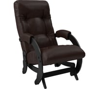 Кресло-глайдер Комфорт Модель 68, венге, кожзам Real Lite DK Brown 25896