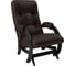 Кресло-глайдер Комфорт Модель 68, венге, кожзам Real Lite DK Brown 25896 1
