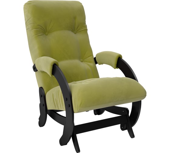 Кресло-глайдер Комфорт Модель 68, венге, ткань Verona Apple Green 29153