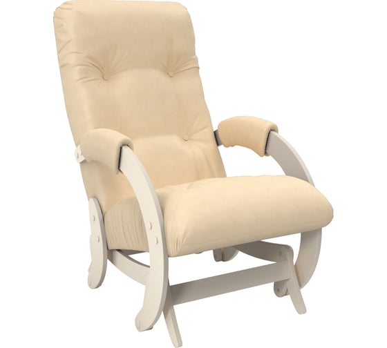 Кресло-глайдер Комфорт Модель 68, дуб шампань, кожзам Polaris Beige 29146