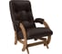 Кресло-глайдер Комфорт Модель 68, орех, кожзам Real Lite DK Brown 84893 1