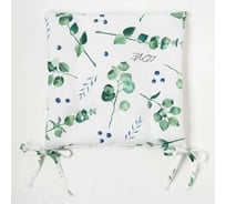 Сидушка на стул Доляна Eucalyptus 42x42x7 см, 100% хлопок, 164 г/м2 4682758