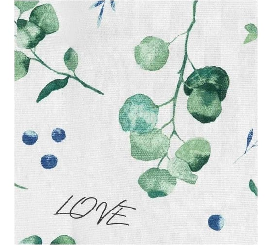 Сидушка на стул Доляна Eucalyptus 42x42x7 см, 100% хлопок, 164 г/м2 4682758
