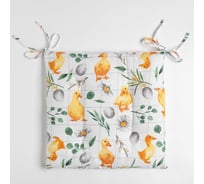 Сидушка на стул Доляна Duckling 42x42 см, 100% хлопок, рогожка 164 г/м2 9215902