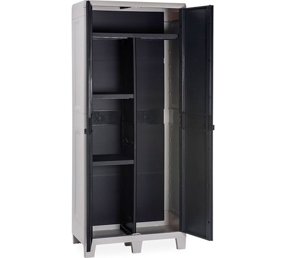 Уличный шкаф TOOMAX  WOODY'S XL 2 двери, глубокий, 3 полки, антрацит 76