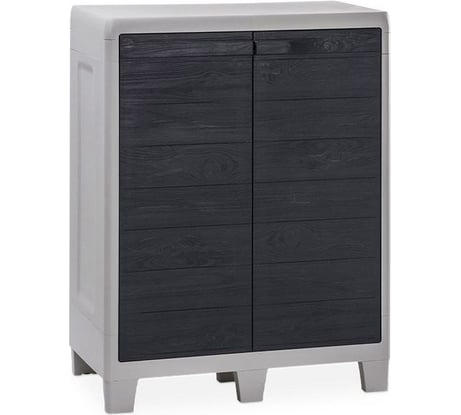 Уличная тумба TOOMAX WOODY'S XL 2 двери, глубокая, 2 полки, антрацит Z075R032