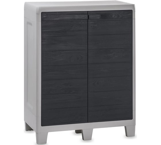 Уличная тумба TOOMAX WOODY'S XL 2 двери, глубокая, 2 полки, антрацит Z075R032