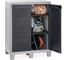 Уличная тумба TOOMAX WOODY'S XL 2 двери, глубокая, 2 полки, антрацит Z075R032 13
