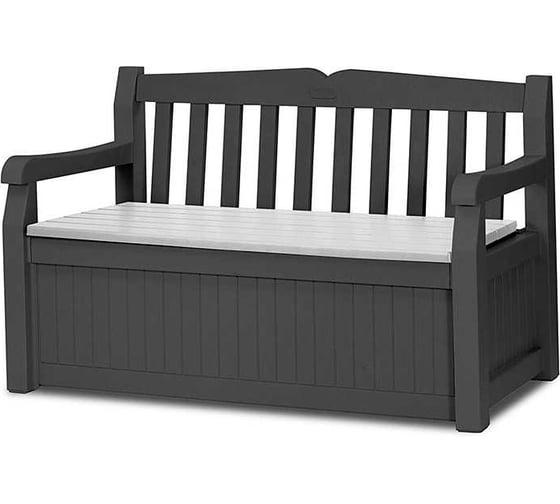 Скамейка для сада KETER EDEN GARDEN BENCH 265 л, графит 250076