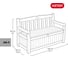 Скамейка для сада KETER EDEN GARDEN BENCH 265 л, графит 250076 6