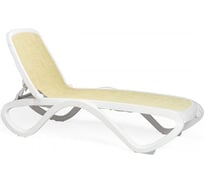 Шезлонг NARDI Omega без подлокотников, бело-бежевый 4041718WBI
