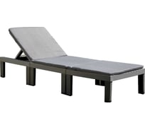 Шезлонг складной многофункциональный IPAE-PROGARDEN DUETTO антрацит 08841