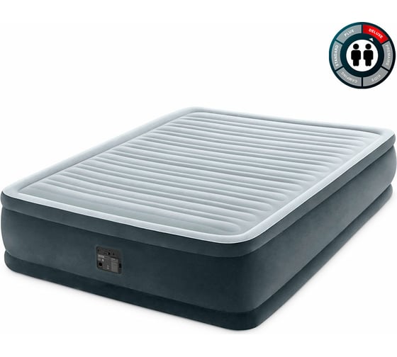 Кровать Intex COMFORT-PLUSH ELEVATED 152x203x46см упак.2 NEW 64414
