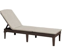Шезлонг KETER Jaipur Sun lounger (with cushion) коричневый 255891