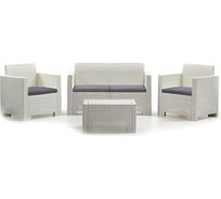 Комплект мебели НЕБРАСКА Сет 2/NEBRASKA 2 Set (диван, 2 кресла и стол), белый B:rattan 9067