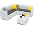 Комплект мебели BICA NEBRASKA CORNER Set белый 9075 6